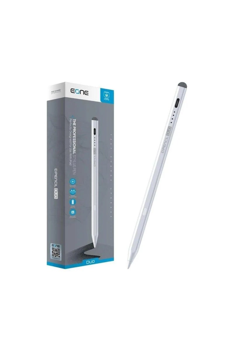 قلم لمس ثنائي الاستخدام برأس Active للآيباد وPassive للأجهزة الأخرى مع إيقاف تلقائي